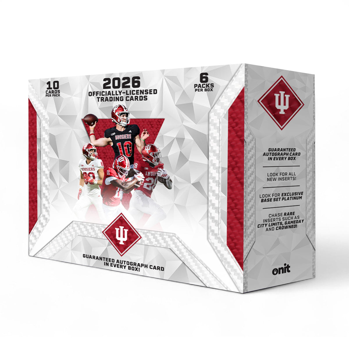 ONIT Indiana Hoosiers Football 2026 NIL Trading Card Platinum Box