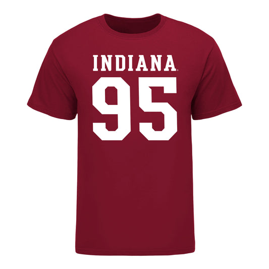 Indiana Hoosiers #95 Tyrique Tucker Student Athlete Football T-Shirt