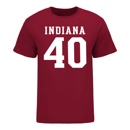 Indiana Hoosiers #40 Quentin Clark Student Athlete Football T-Shirt