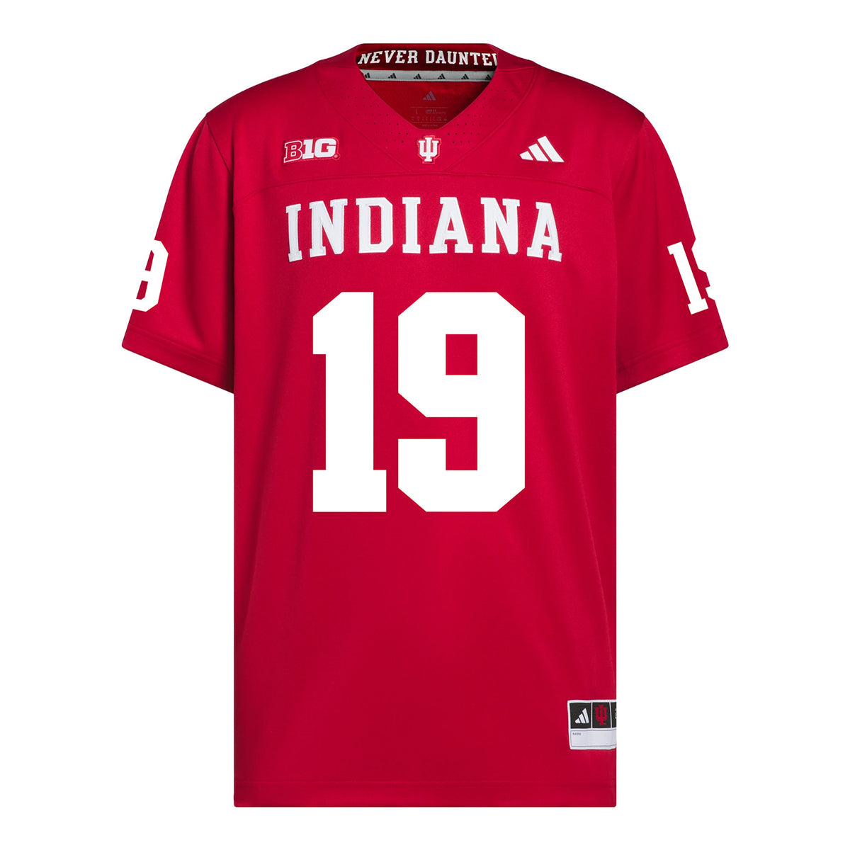 Indiana Hoosiers Adidas Football Student Athlete #19 Zacharey Smith Premier Football Jersey
