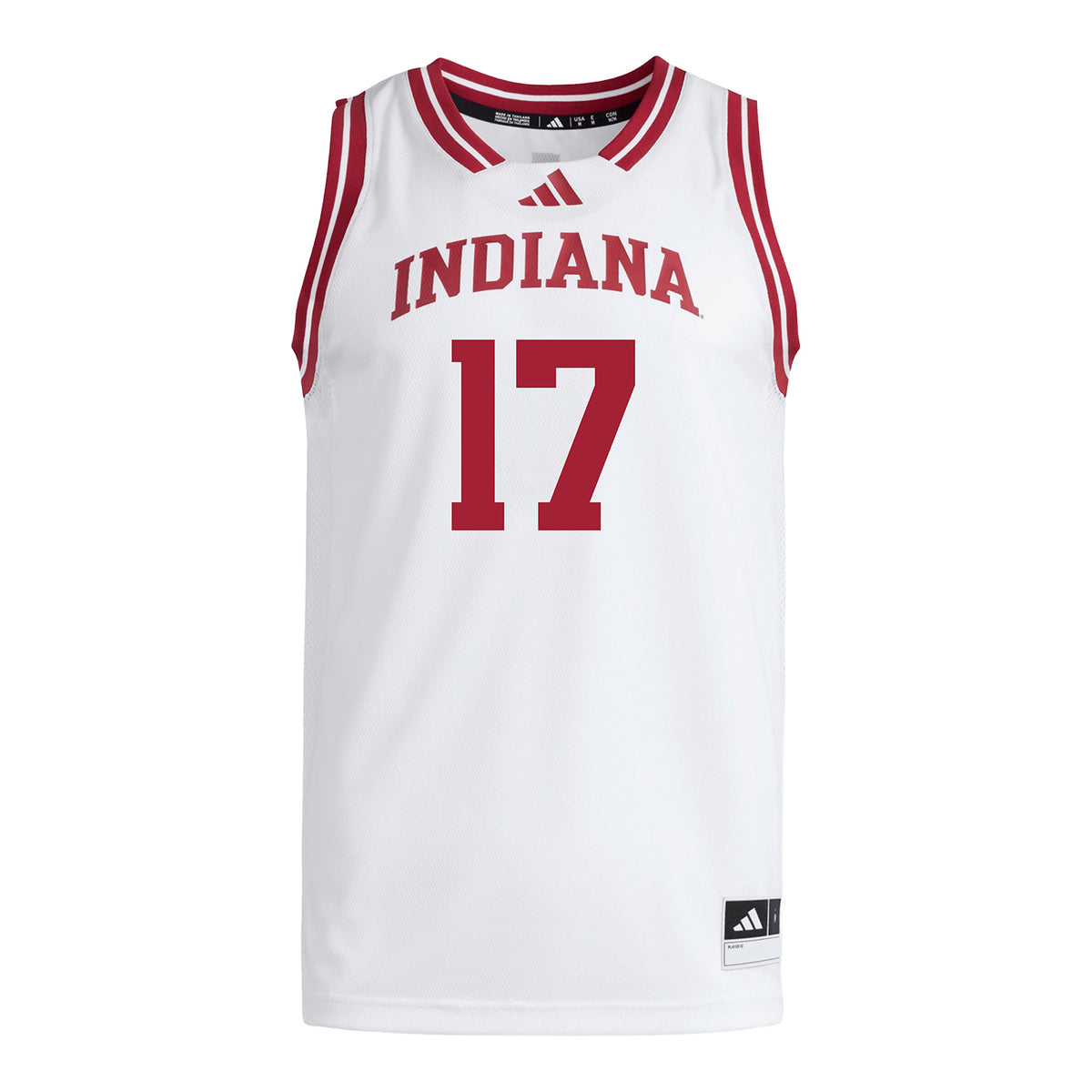 Indiana Hoosiers Adidas #17 Clemens Sokolov Student Athlete White Basketball Jersey