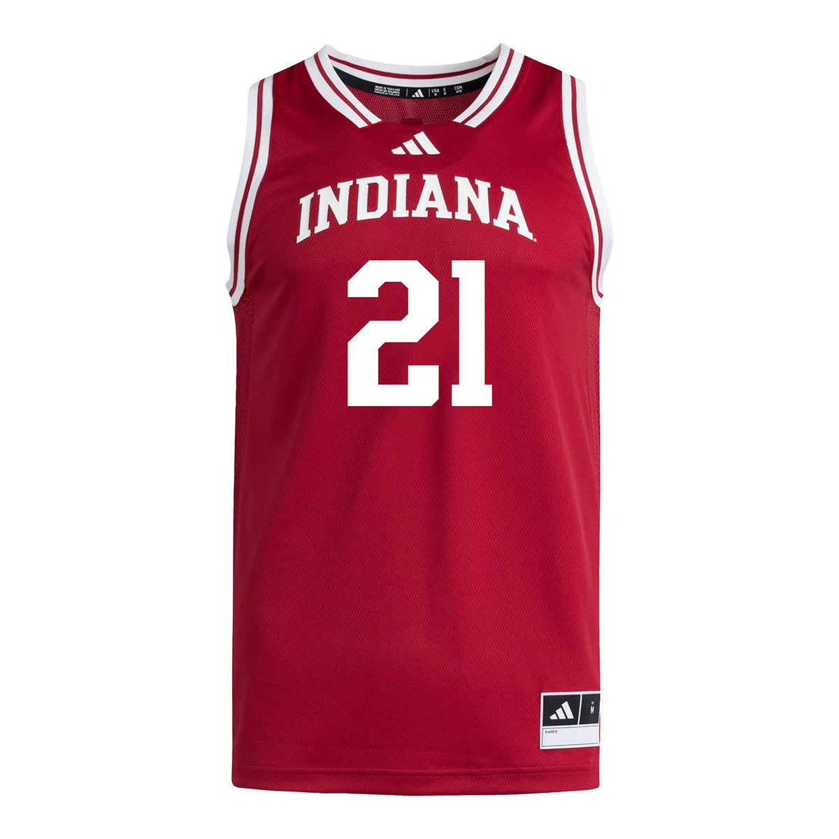 Indiana Hoosiers Adidas #21 Samet Yigitoglu Student Athlete Crimson Basketball Jersey
