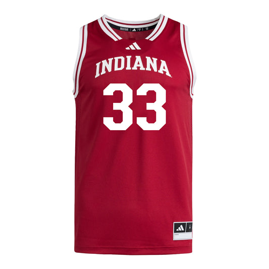 Indiana Hoosiers Adidas #33 Ben Winker Student Athlete Crimson Basketball Jersey