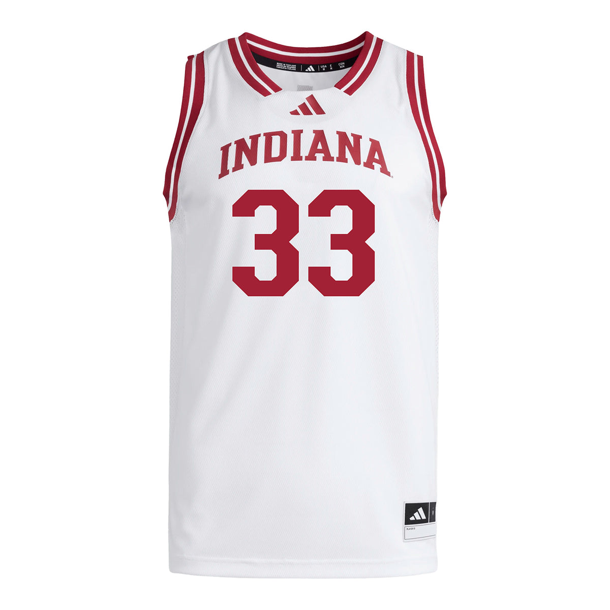 Indiana Hoosiers Adidas #33 Ben Winker Student Athlete White Basketball Jersey