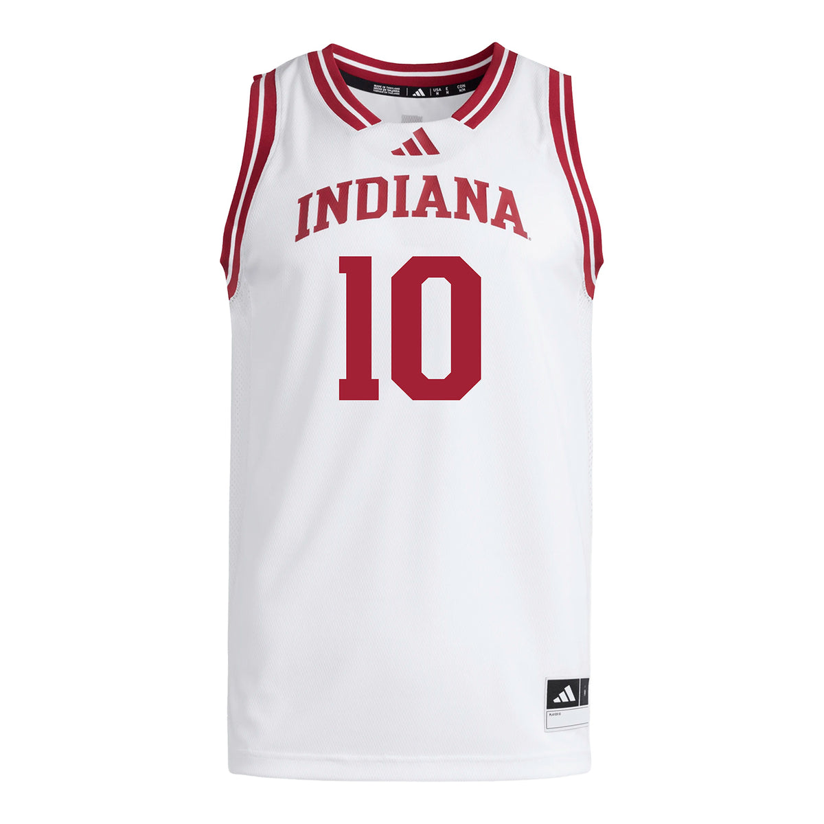 Indiana Hoosiers Adidas #10 Camille Pangonis Student Athlete White Basketball Jersey