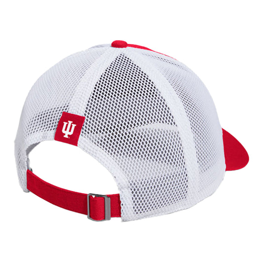 Indiana Hoosiers Adidas Adjustable Mech Crimson Hat - Back View