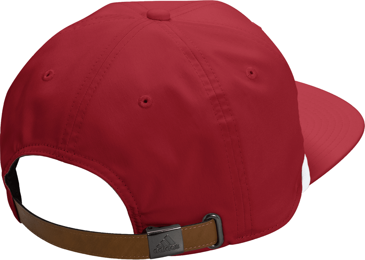 Indiana Hoosiers Red Adidas Flat Brim Rope Hat - Back View
