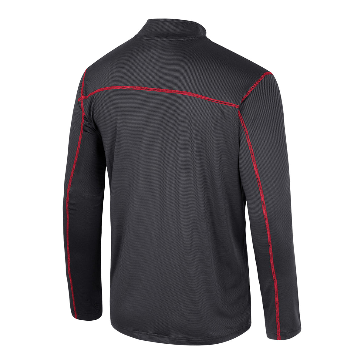 Indiana Hoosiers Cameron 1/4 Zip Windshirt Black Jacket - Back View