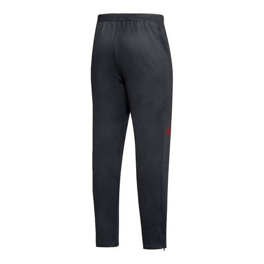Indiana Hoosiers Adidas Sideline Tapered Black Pant - Back View