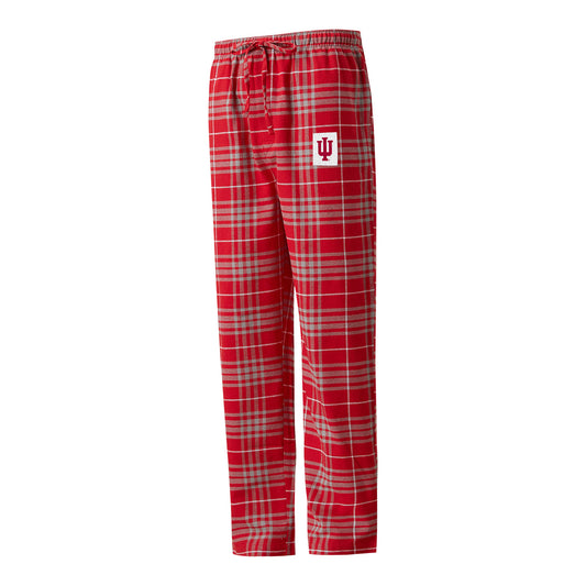 Indiana Hoosiers Plaid Flannel Crimson Pant - Front View