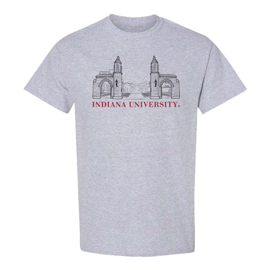 Indiana Hoosiers Sample Gates Grey T-Shirt - Front View