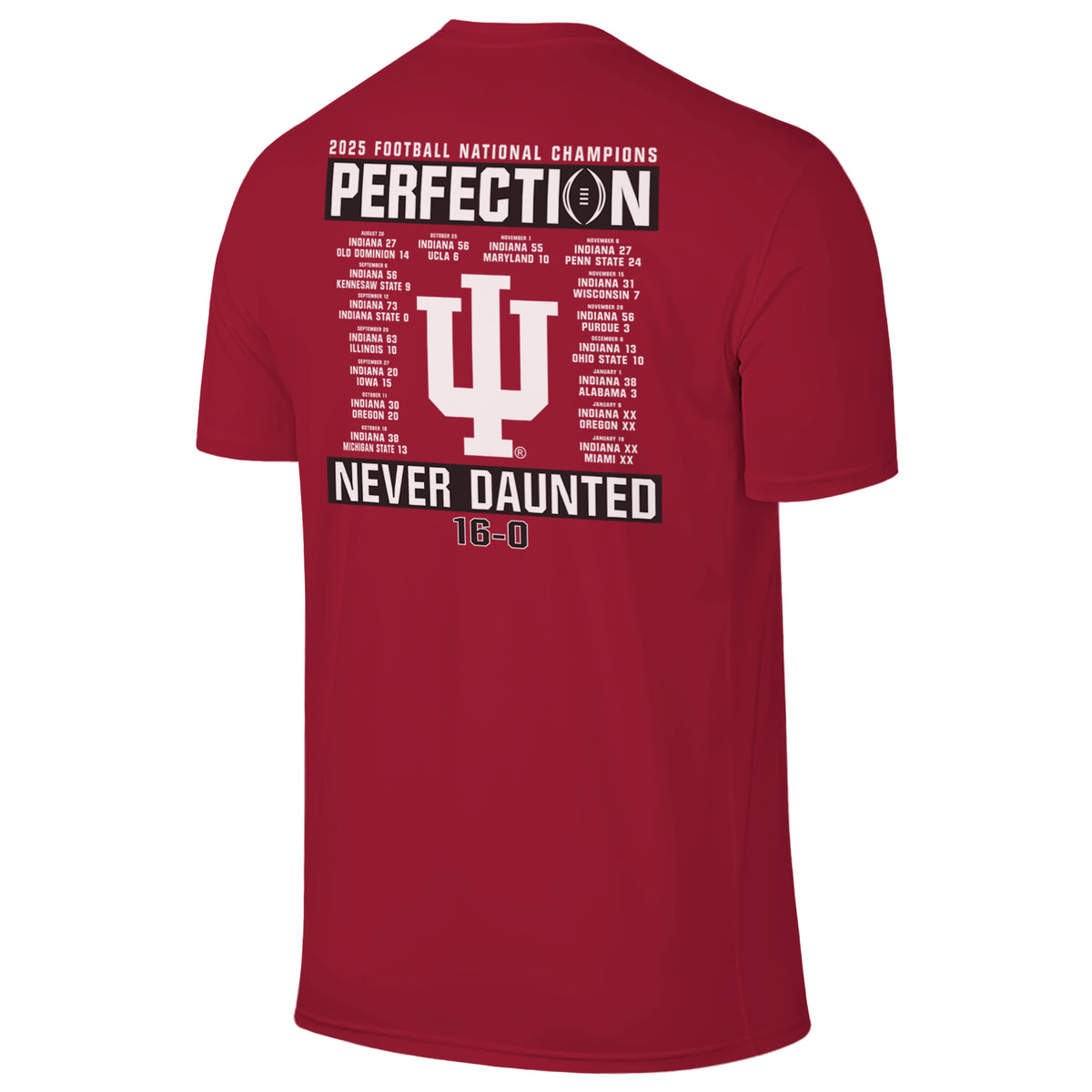 Indiana Hoosiers Perfect Season Schedule T-Shirt