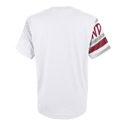 Youth Indiana Hoosiers Game Time White T-Shirt - Back View