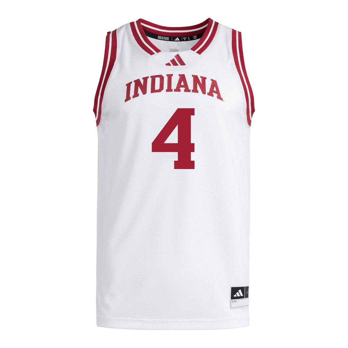 Indiana Hoosiers Adidas #4 Samuel Alexis Student Athlete White Basketball Jersey