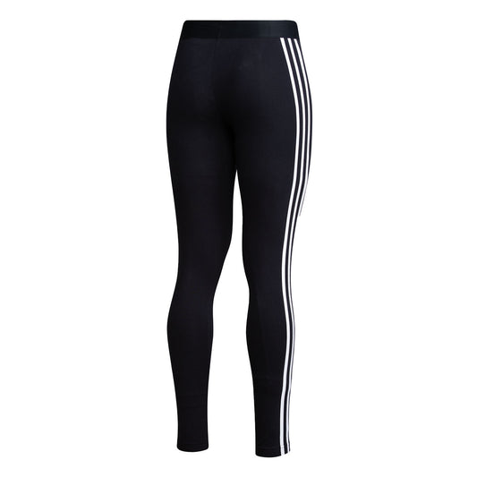 Ladies Indiana Hoosiers Adidas Tight Pants in Black - Back View