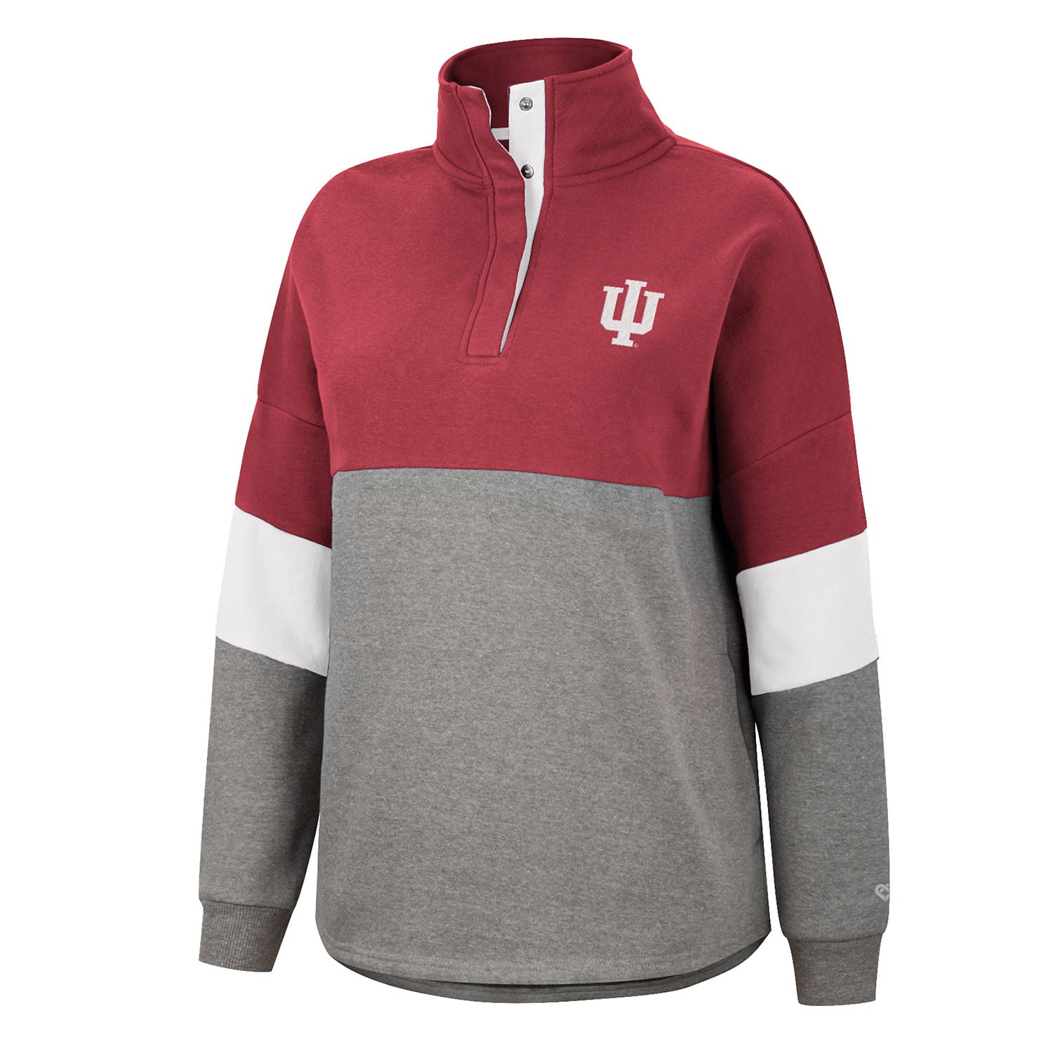 Colosseum Ladies Indiana Hoosiers Magazine Oversized Sweatshirt / X-Large