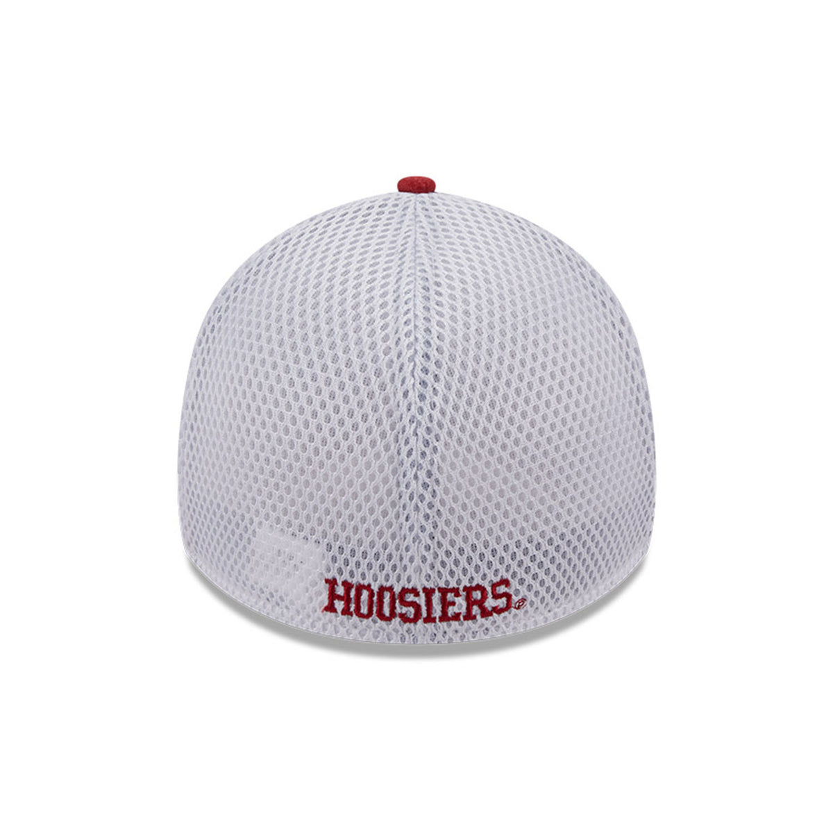 Indiana Hoosiers Primary Logo Shadow Neo Crimson Flex Hat - Back View
