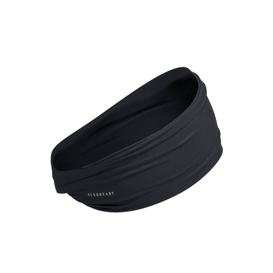 Indiana Hoosiers Adidas Performance Knit Headband in Black - Back/Side View