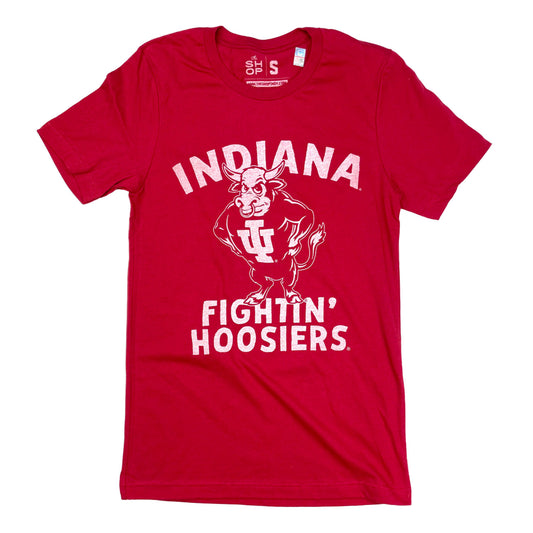 Indiana Hoosiers Fightin' Hoosiers T-Shirt in Crimson - Front View