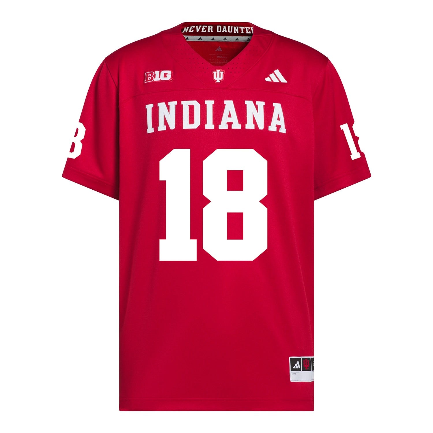 Indiana Hoosiers Adidas Football Student Athlete #18 Parker Elmore Premier Football Jersey