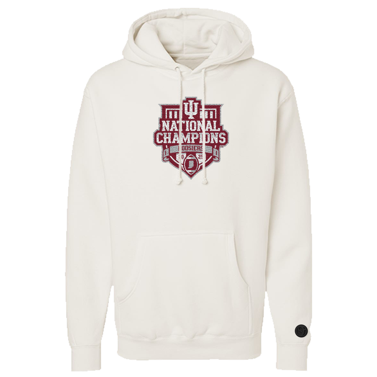 Indiana Hoosiers 2025 Bison National Champions White Hoodie