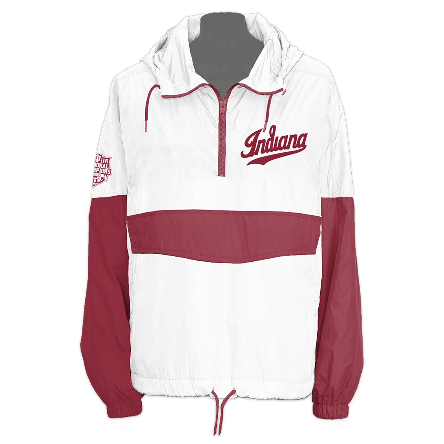 Indiana Hoosiers 2025 National Champions Retro 1/4 Zip Pullover