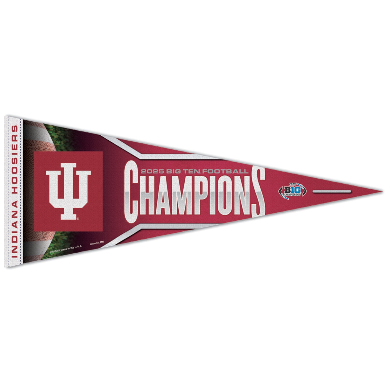 Indiana Hoosiers Big 10 Champions Pennant