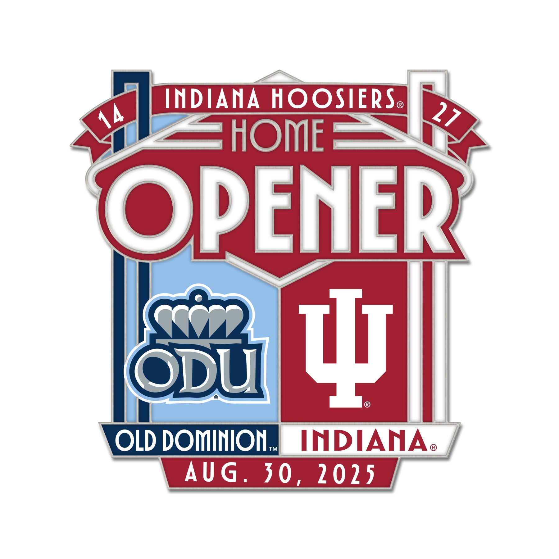 Indiana Hoosiers 2025 Undefeated Football Season Hat Pin Box Set