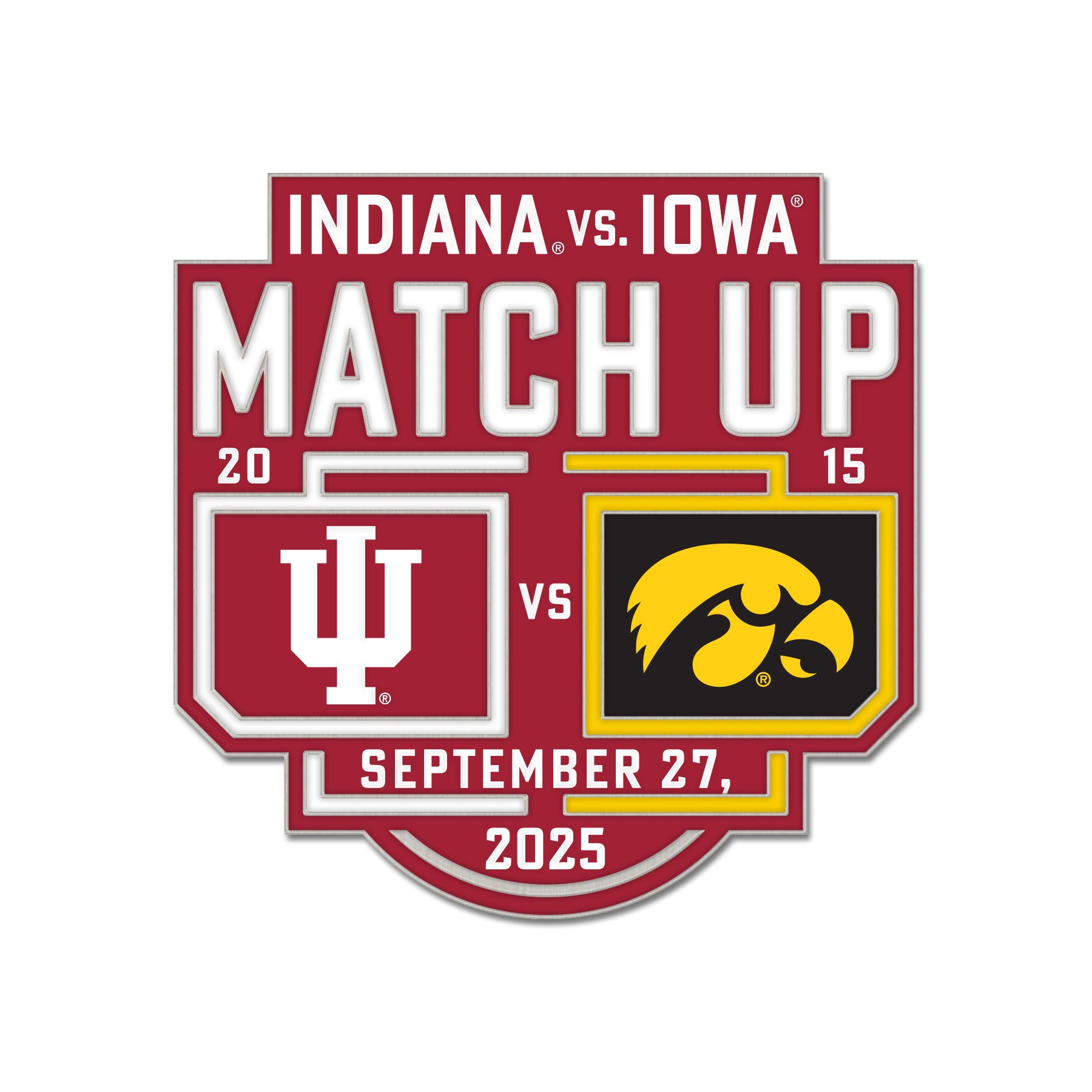 Indiana Hoosiers 2025 Undefeated Football Season Hat Pin Box Set