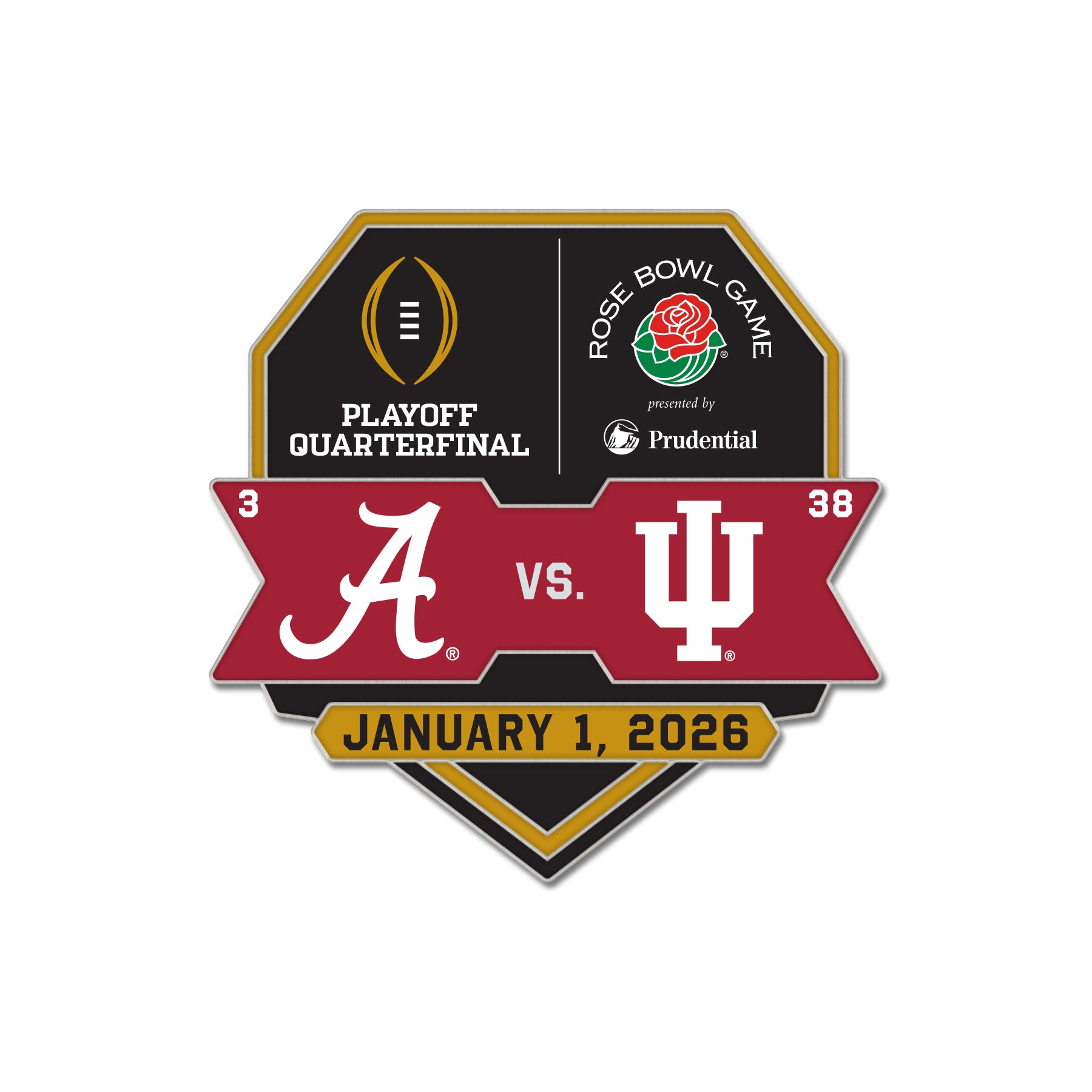 Indiana Hoosiers 2025 Undefeated Football Season Hat Pin Box Set