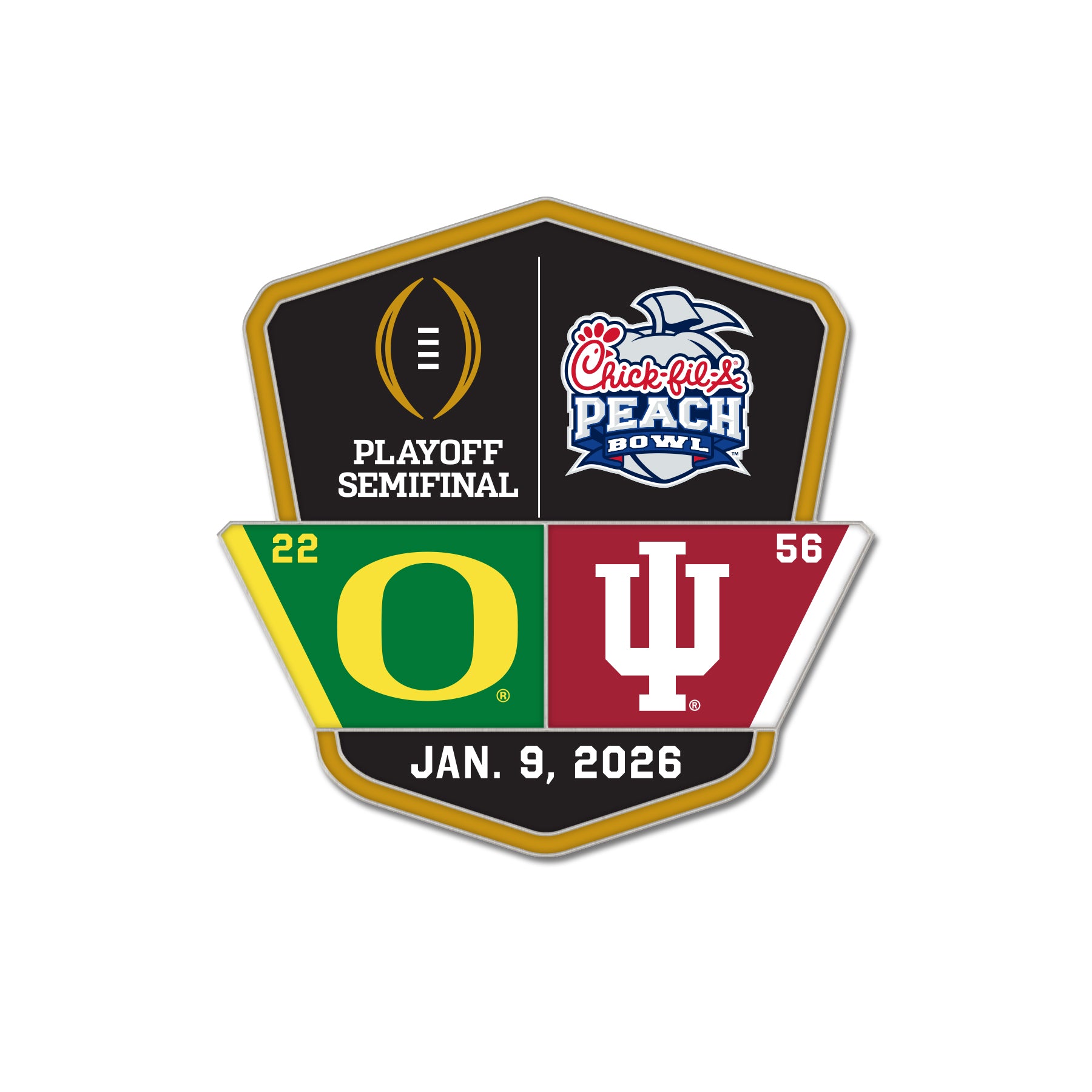 Indiana Hoosiers 2025 Undefeated Football Season Hat Pin Box Set