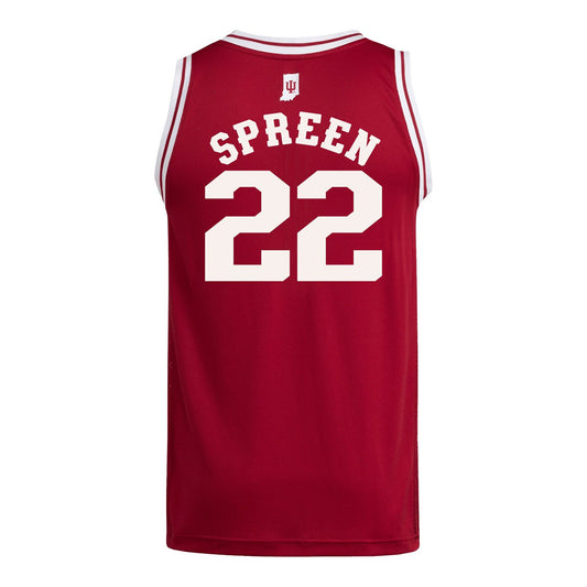 Indiana Hoosiers Adidas #22 Chloe Spreen Student Athlete Crimson Basketball Jersey