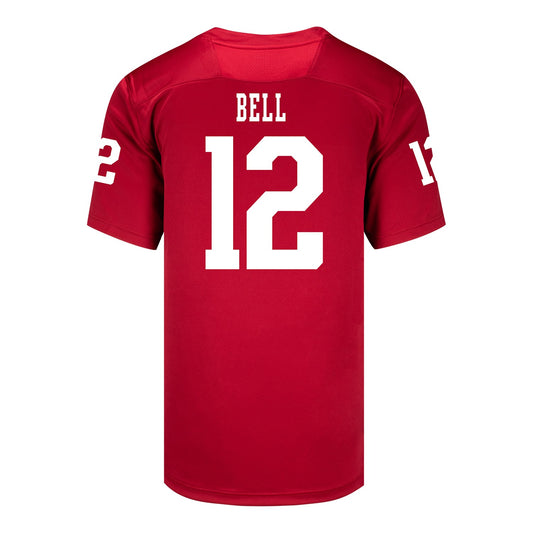 Indiana Hoosiers Adidas Football Student Athlete #12 Jacob Bell Premier Football Jersey