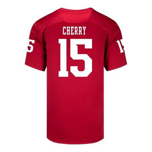 Indiana Hoosiers Adidas Football Student Athlete #15 Tyler Cherry Premier Football Jersey