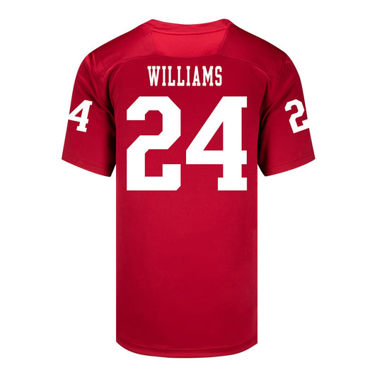 Indiana Hoosiers Adidas Football Student Athlete #24 Ja'Dyn Williams Premier Football Jersey