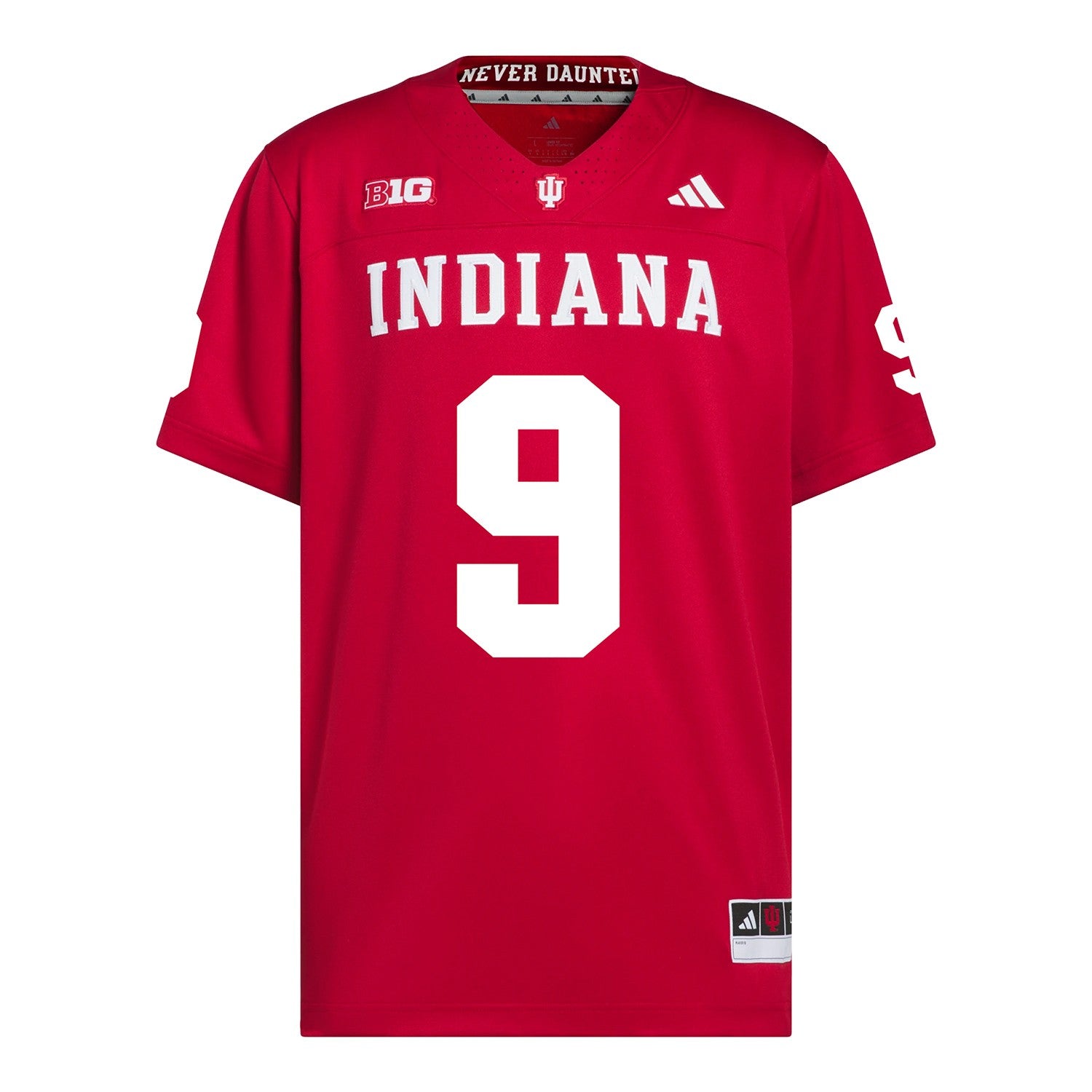 Indiana Hoosiers Adidas Football Student Athlete #9 Lavar Keys Premier Football Jersey