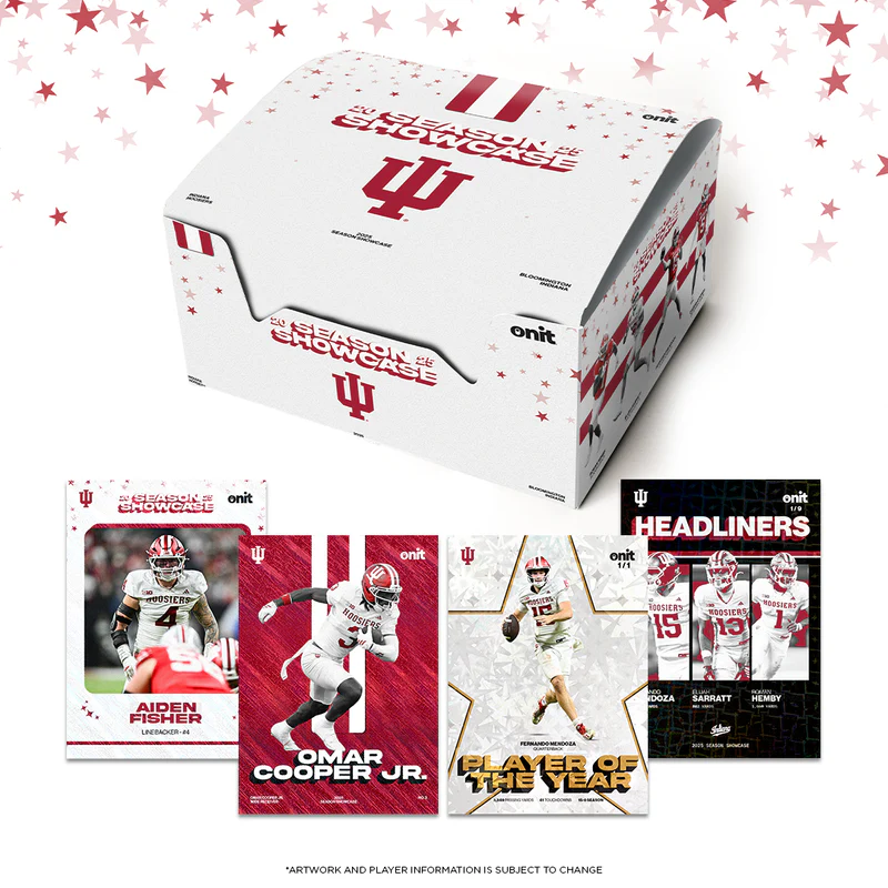 ONIT Indiana Hoosiers Football 2025 Season Showcase Commemorative Box