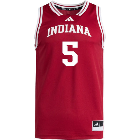 Indiana Hoosiers Adidas #5 Conor Enright Student Athlete Crimson Basketball Jersey