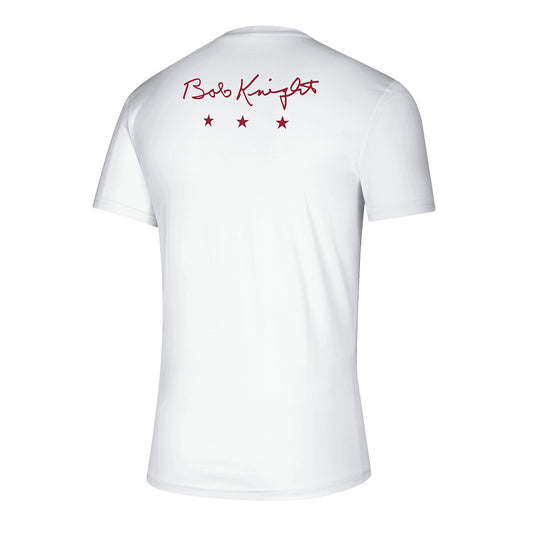 Bob Knight Shooting White T-Shirt - Back View