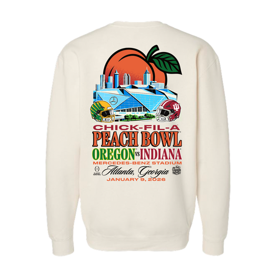 Indiana Hoosiers Peach Bowl Stadium Match Up Crewneck