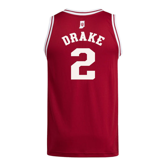 Indiana Hoosiers Adidas #2 Jason Drake Student Athlete Crimson Basketball Jersey