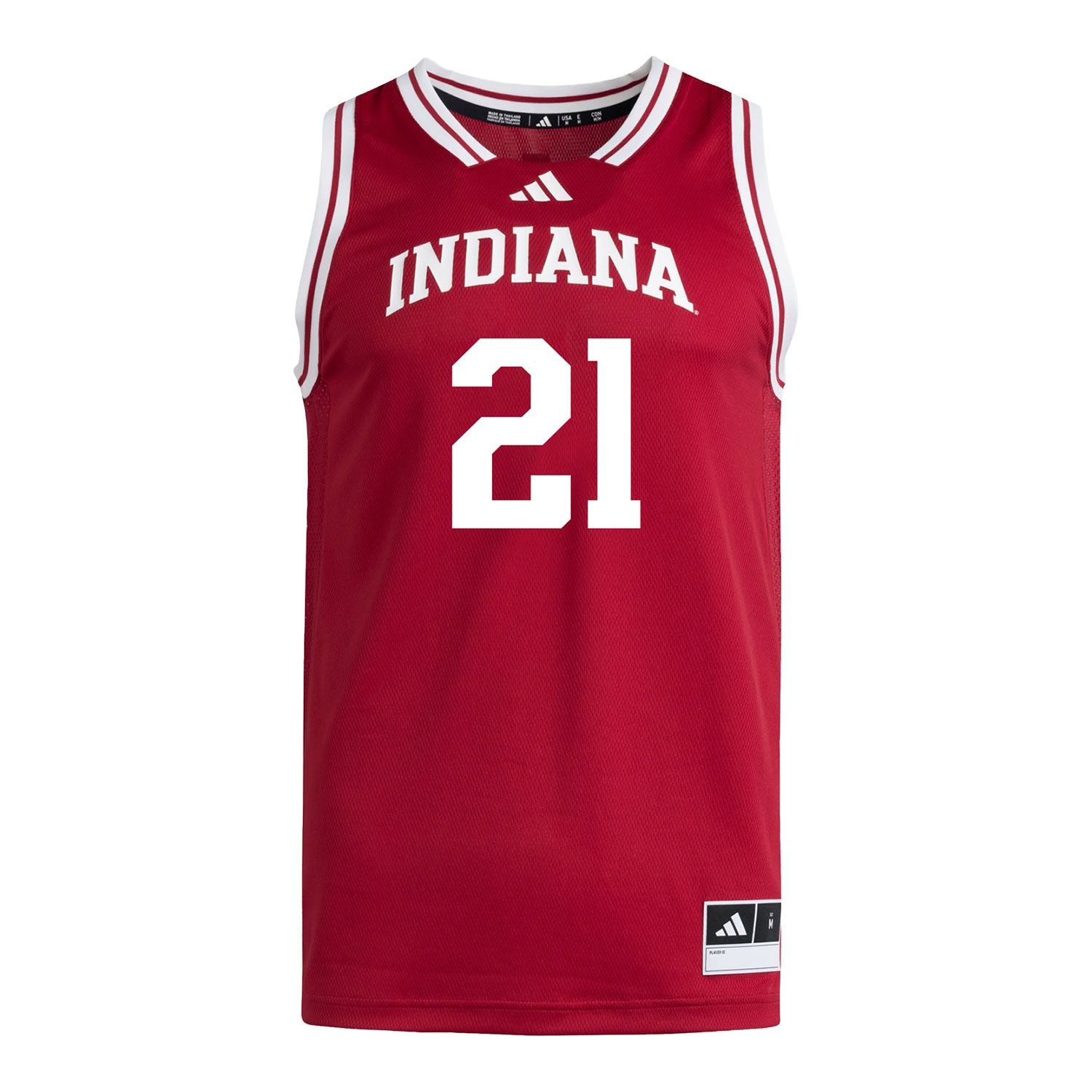 Indiana Hoosiers Adidas #21 Drew Snively Student Athlete Crimson Basketball Jersey
