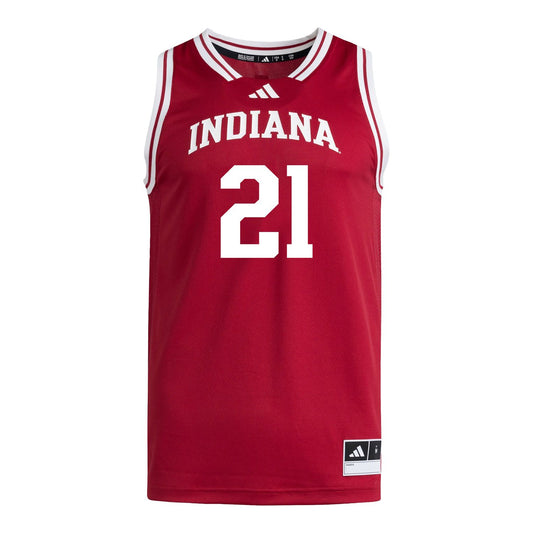 Indiana Hoosiers Adidas #21 Drew Snively Student Athlete Crimson Basketball Jersey