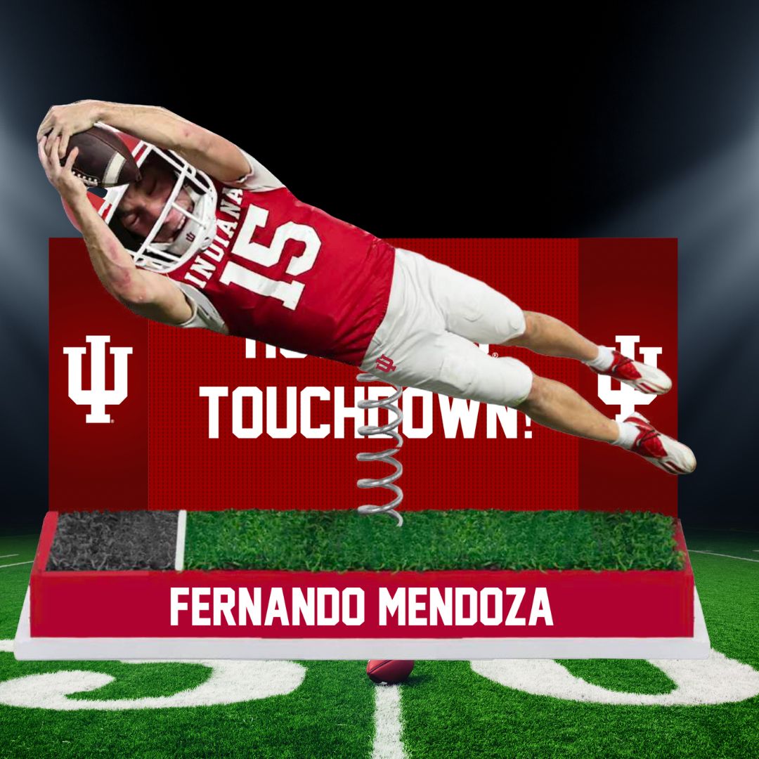Indiana Hoosiers Fernando Mendoza Diving Touchdown Bobblehead