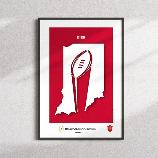 Indiana Hoosiers College Football Champions 2025 Art Print