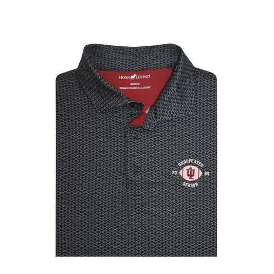 Indiana Hoosiers 2025 National Champions Black Spiral Polo