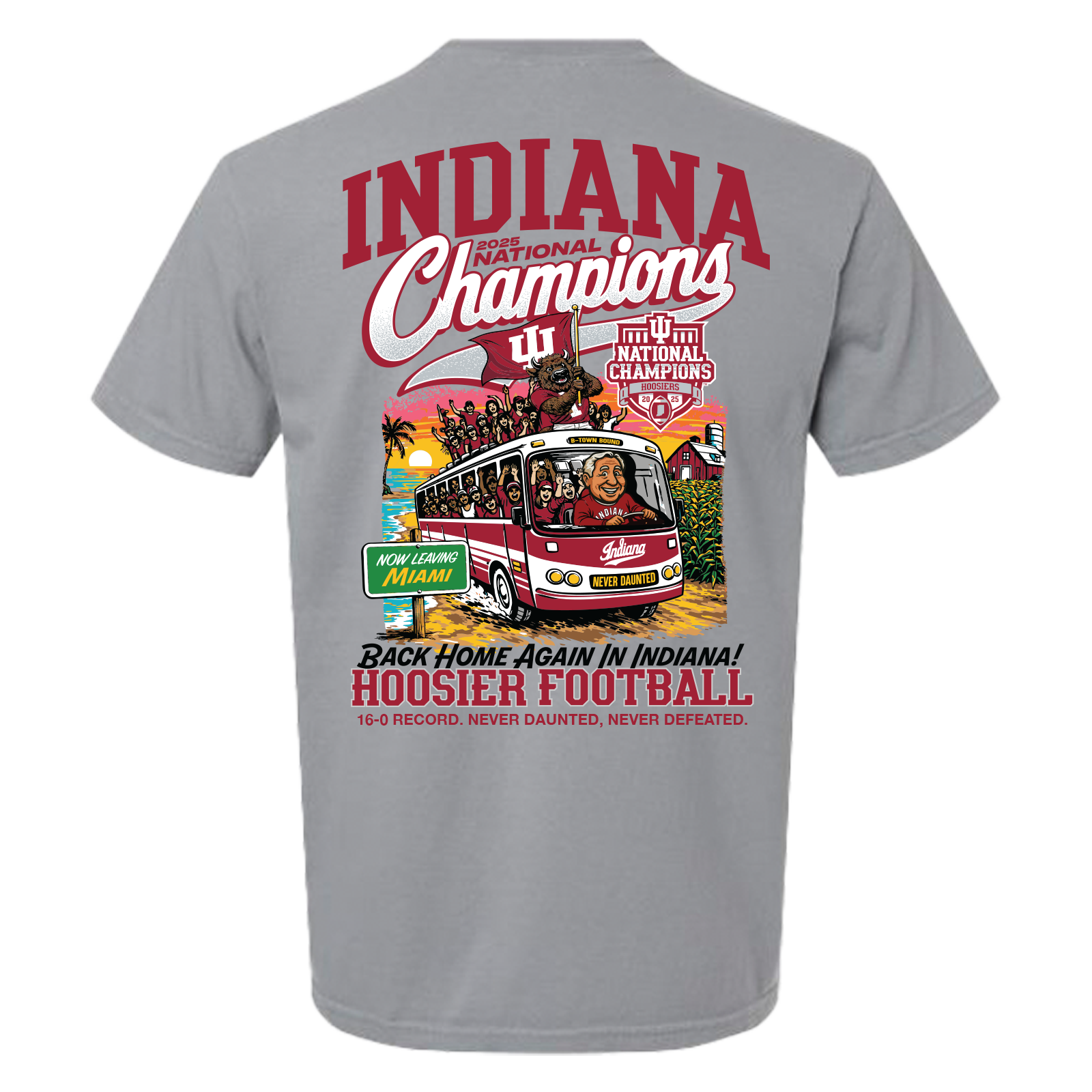 Openindiana Merchandise Indiana Hoosiers Back Home Again National Champ T-Shirt - Official ...