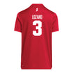 Indiana Hoosiers Adidas #3 Reece Lozano Crimson Student Athlete Football Jersey - Back View
