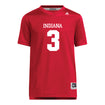 Indiana Hoosiers Adidas #3 Reece Lozano Crimson Student Athlete Football Jersey - Front View