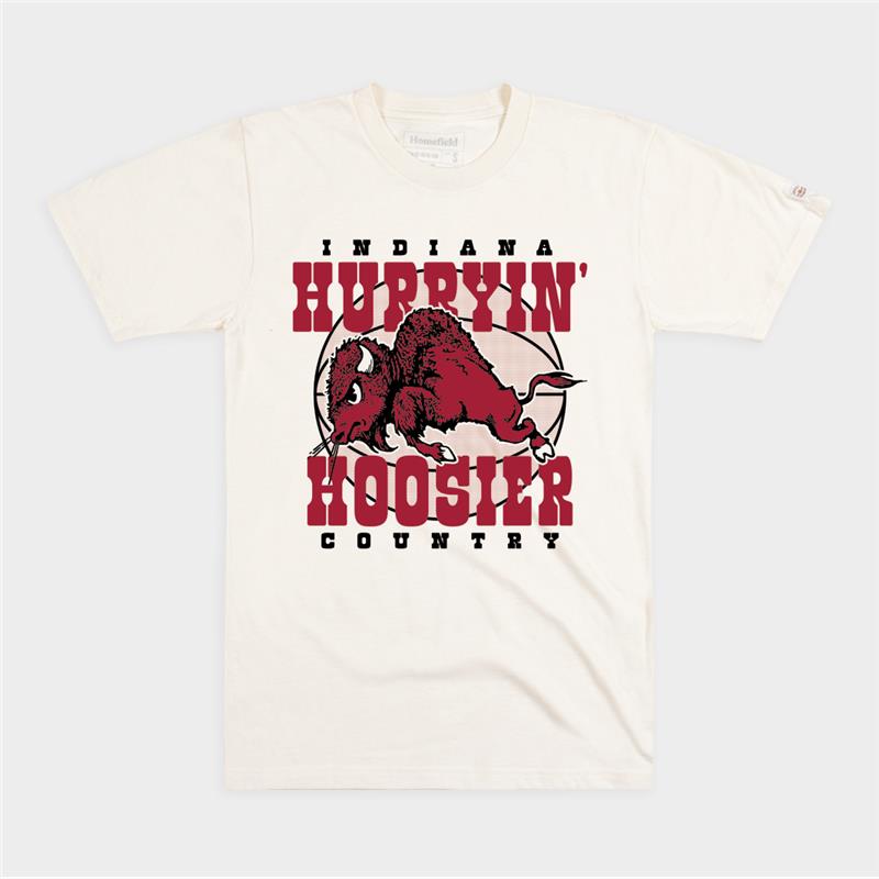 Homefield Indiana Hurryin Hoosiers Country Basketball Tee